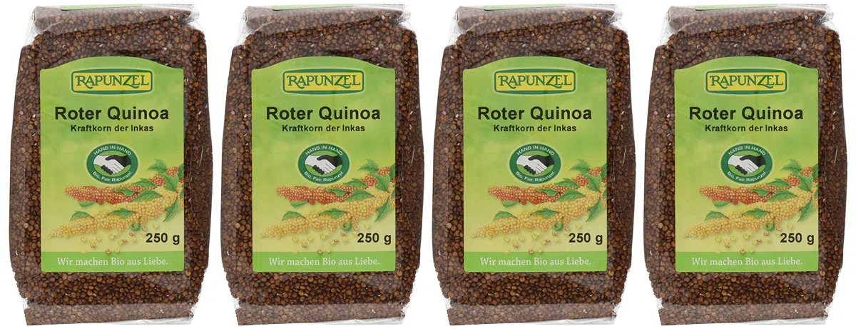 Rapunzel Quinoa rot HIH, 4er Pack (4 x 250 g) - Bio