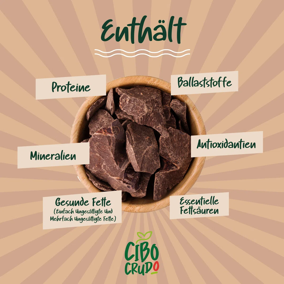 Kakaomasse Bio Roh - 250g. Criollo Kakao Bio zur Herstellung von Rohkakaomasse 100% Natürlich und Rein. Kakaopaste von Peru. Enthält Antioxidantien und Mineralien für Süßigkeiten Kekse und Kuchen.