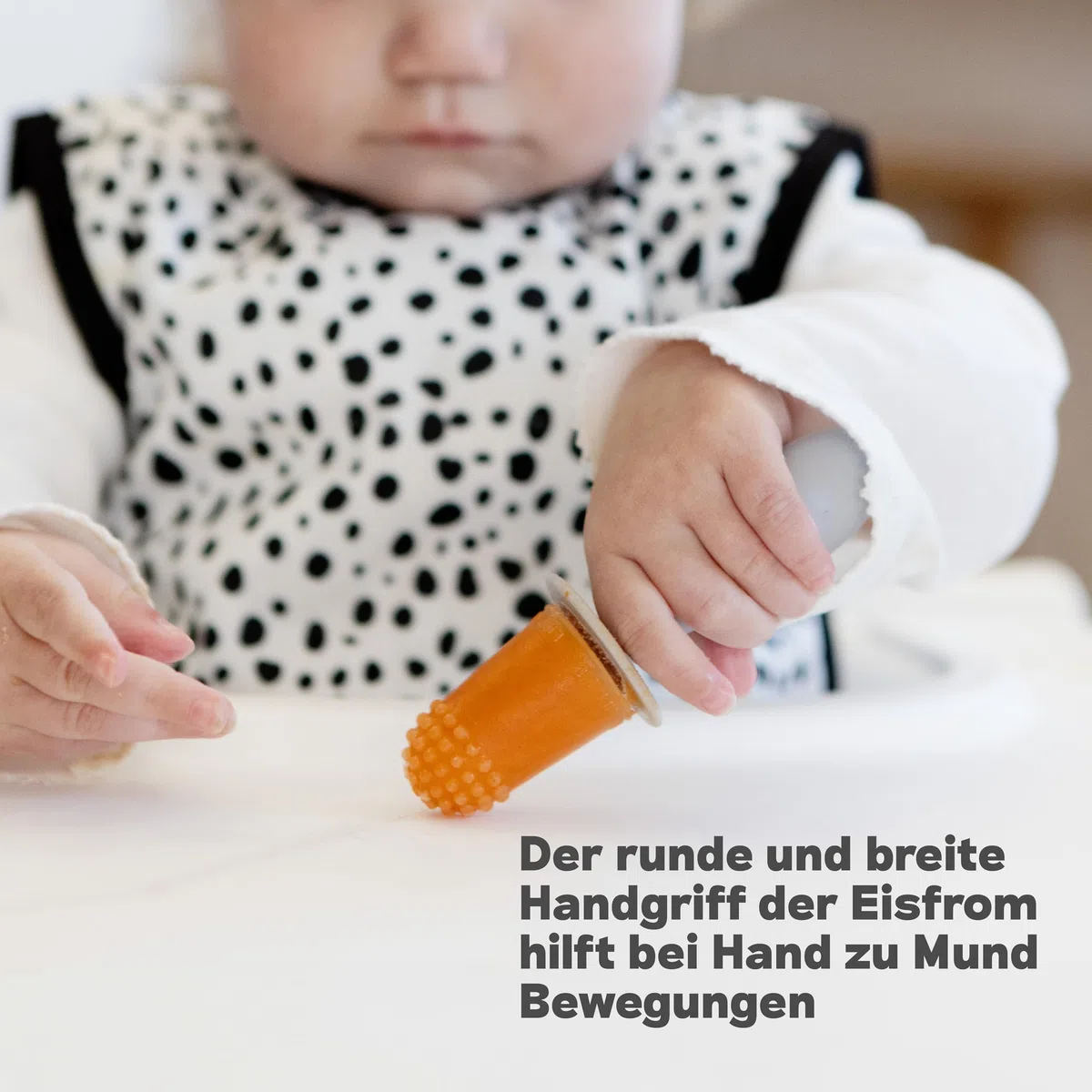 Tiny Pops für Babies Rouge – BPA-freie Silikon-Eisform mit Stiel, ideal für Beikost, gefrorene Muttermilch & Brei – Spülmaschinenfest, ab 4 Monaten