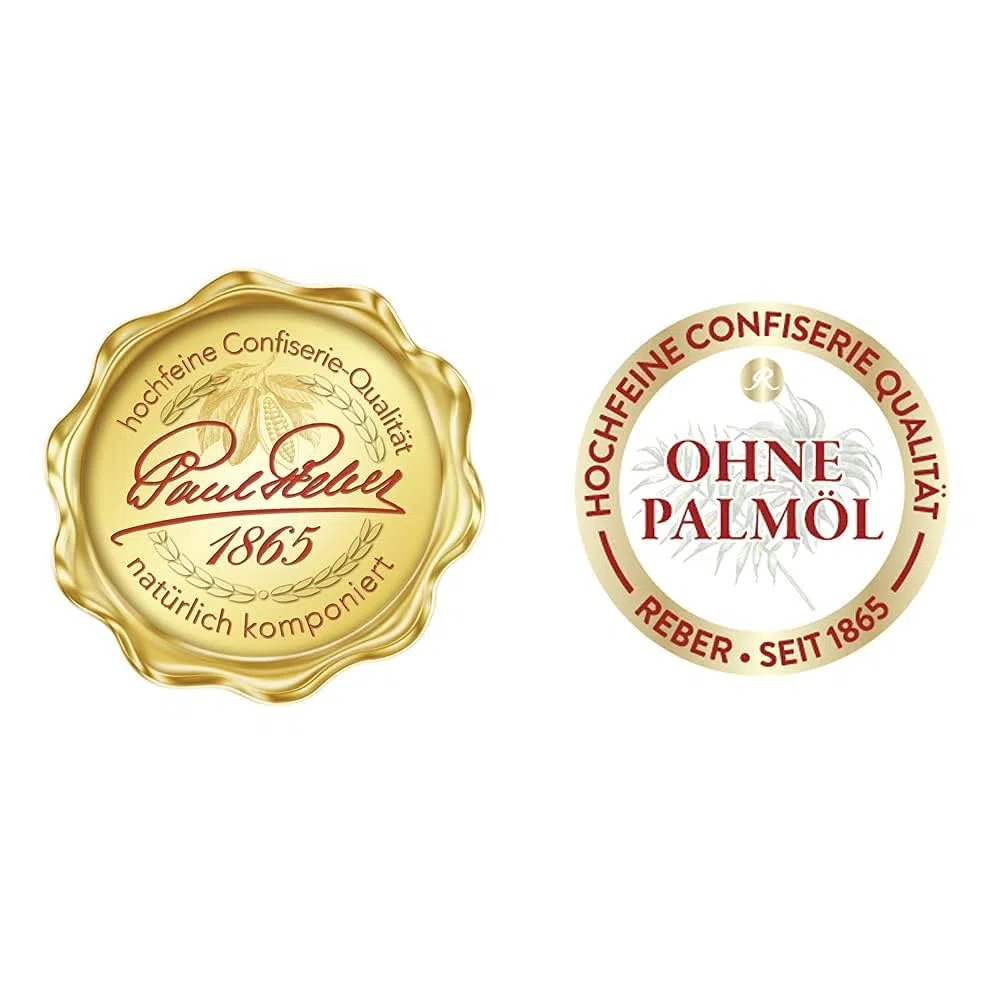 Reber Kirsch Schokolade Pastete, Weinbrandkirschen in Trüffelfüllung auf Edelmarzipan, Umhüllt mit edler Zartbitter-Schokolade, 441g (9 Stück)