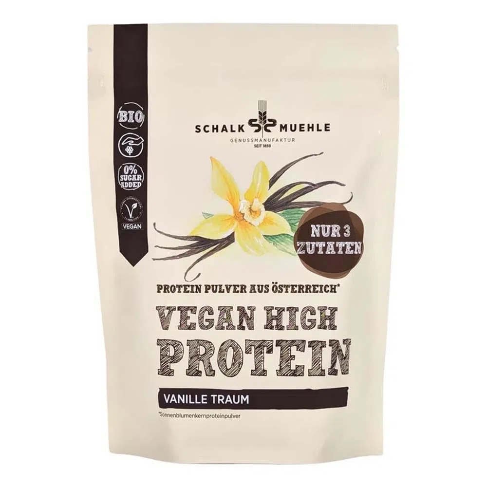 Schalk Mühle Protein Pulver, Sonnenblumenkern mit Vanille, 200g (1)