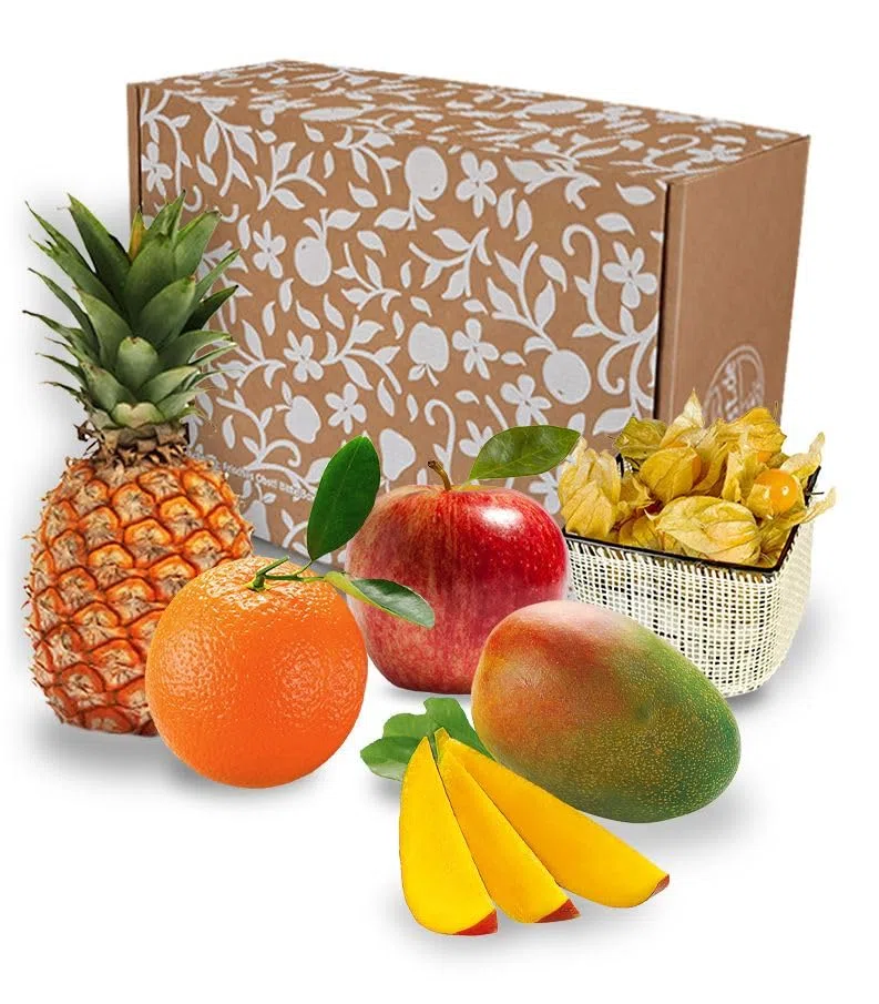kleine Obstbox Regio-Exotik mit wählbarem Extra (Mango)