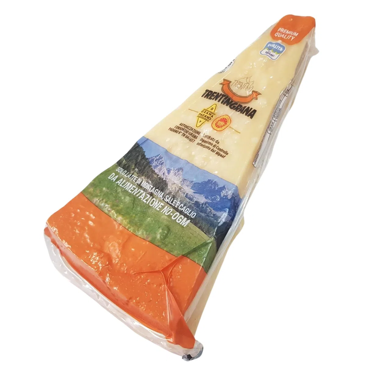 BAVAREGOLA Trentingrana D.O.P. Hartkäse 300g – Die Premium-Alternative zu Parmesan & Grana Padano aus 100% Heumilch, Italienische Käse-Spezialität aus dem Trentino