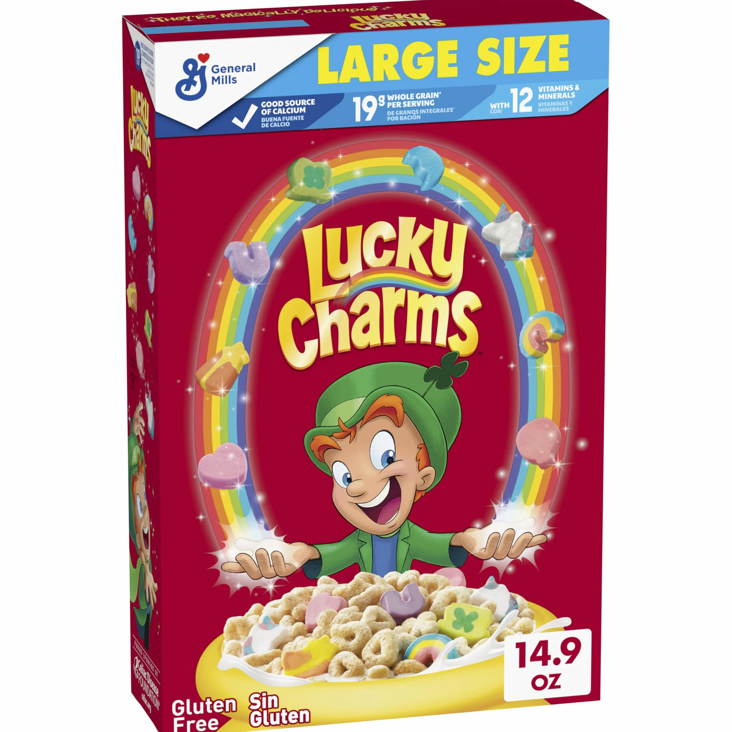 General Mills Lucky Charms Glutenfreies Müsli mit Magischen Einhorn-Marshmallows, 422 g