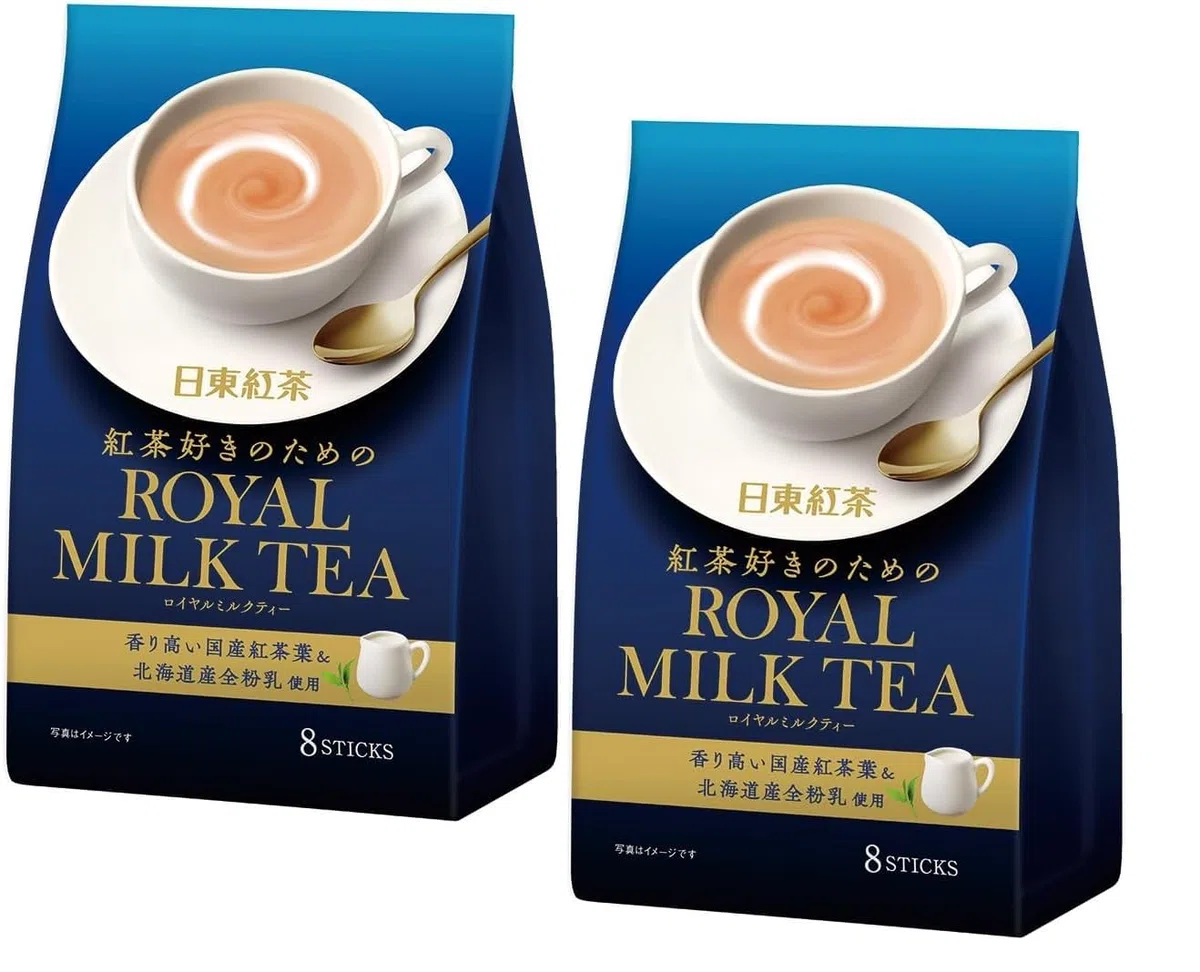 Nittoh Kocha Royal Japanese Instant Milk Tea, 8 Beutel, Doppelpack