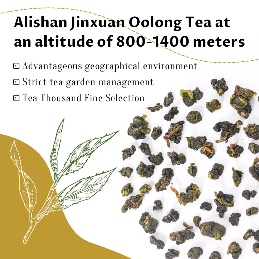 LWXLJMJZC-Taiwan Alishan Jin Xuan Oolong Tee 150g (75 Tassen) Chinesischer Oolong-Tee Lose Blätter Mit Cremigem Geschmack