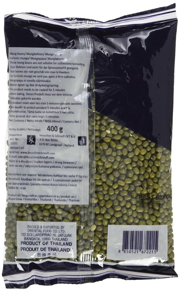 GOLDEN CHEF - Grüne Mungbohnen, (1 X 400 GR)