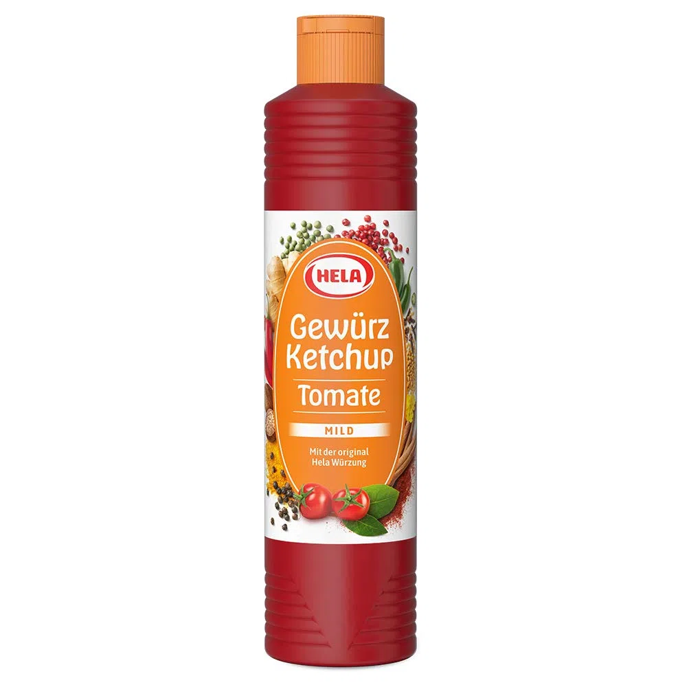 Hela Gewürz Ketchup Tomate mild (6 x 800 ml)