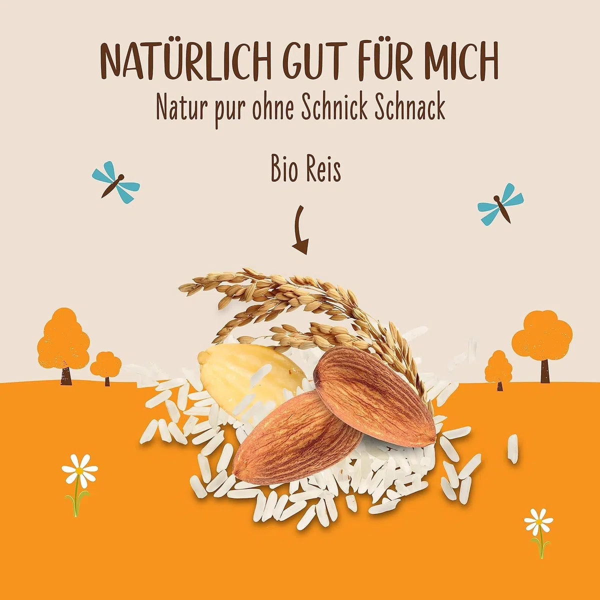 Allos Bio Reis Mandeldrink ungesüßt | Milchalternative aus Mandeln | Drink auf Pflanzenbasis | veganer Drink | ohne zugesetzten Zucker | vegan | laktosefrei | 1 Liter (6 Stück)
