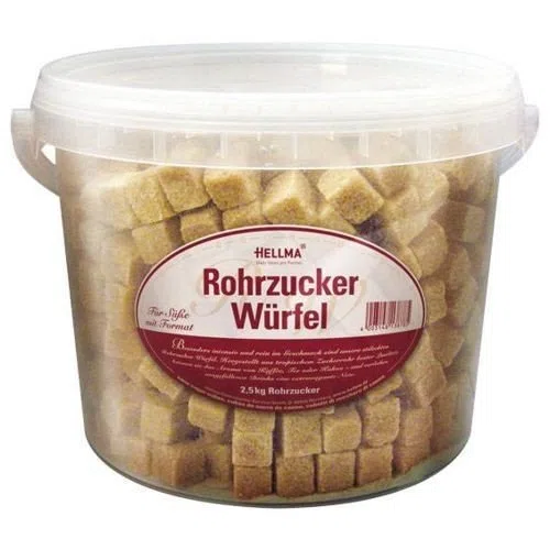 Hellma Rohrzucker-Würfel Eimer 2 kg