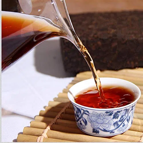 Tee 250g (0.55LB) Puerh Ziegel Chinesischer Reifer Shu Cha Pu'erh Alte Bäume gekochter Roter Tee