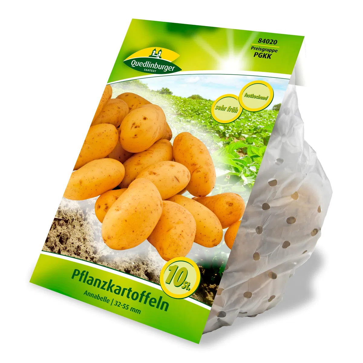 Quedlinburger 84020 Pflanzkartoffel Annabelle (10 Stück) (gelb, festkochend, sehr früh)