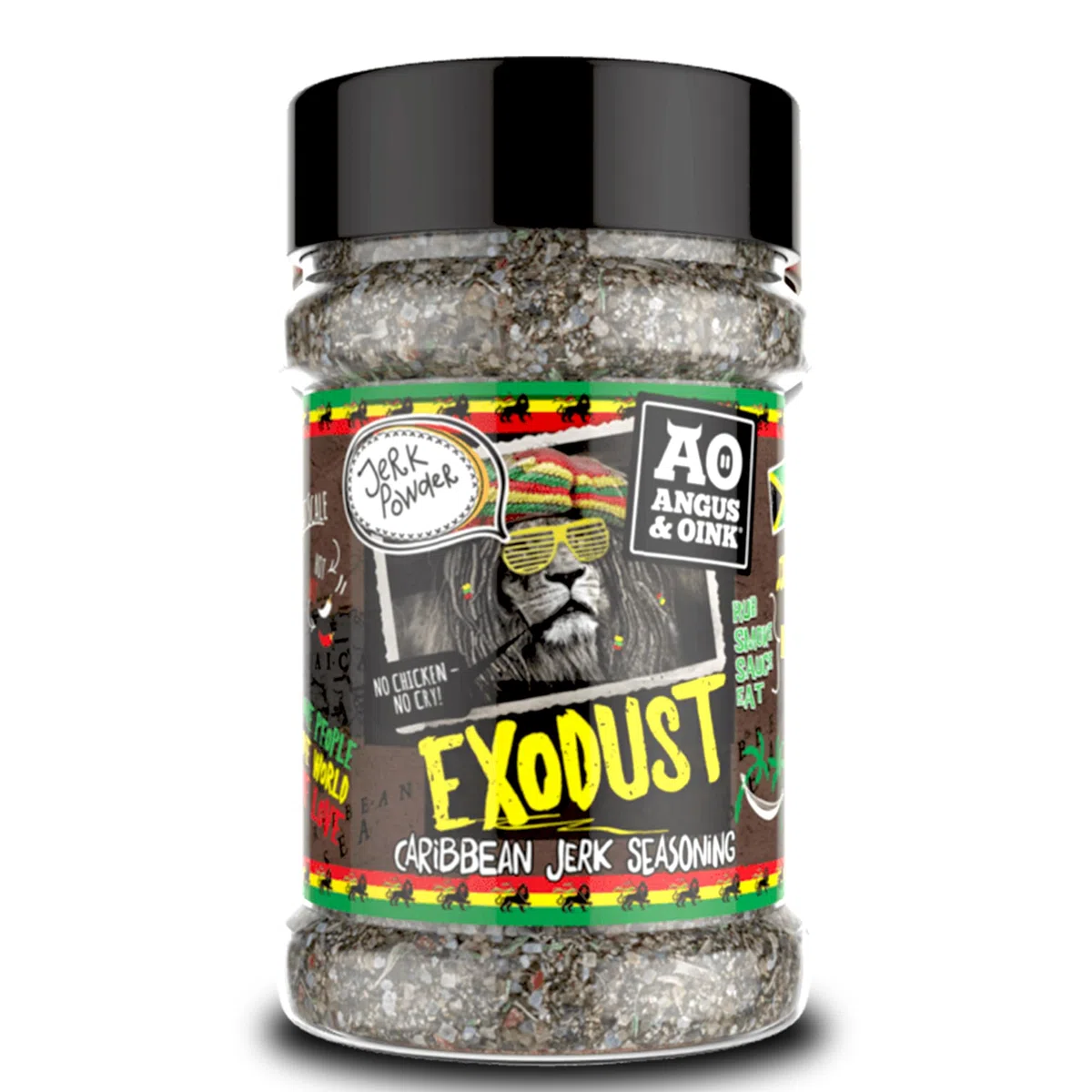 Angus & Oink Exodust Caribbean heißes Jerk -Gewürz | Perfekt für Ruck Chicken, Schweinefleisch, Fisch & mehr | Fruchtiges und würziges Salsa -Paarung | Glutenfrei, veganfreundlich | 230g