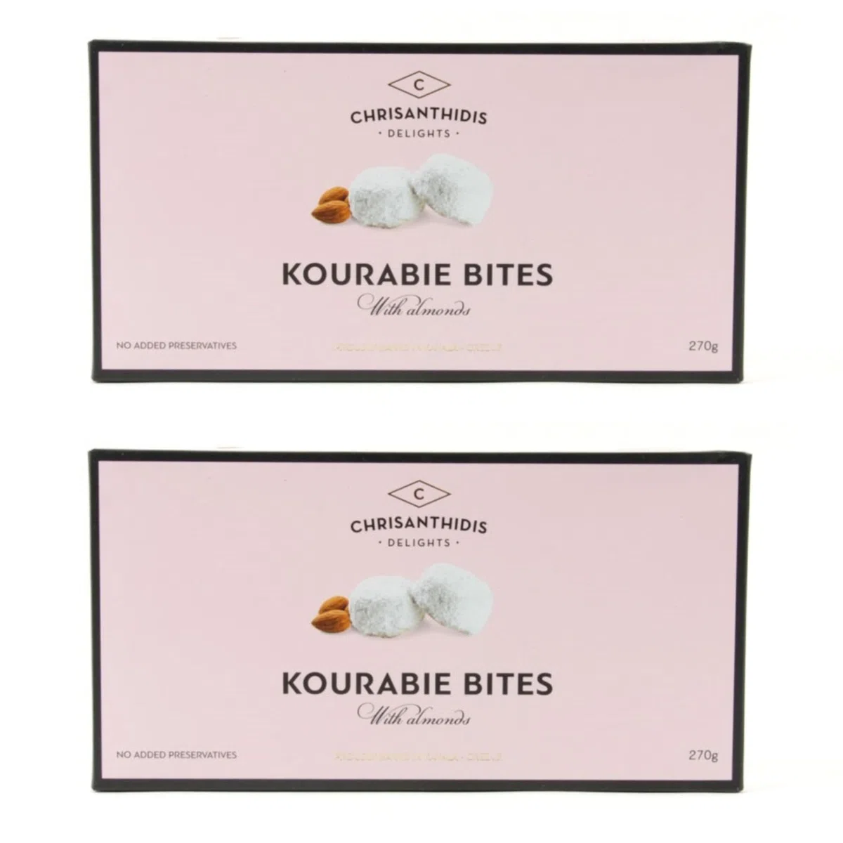 Chrisanthidis S.A. Kourabie Buttergebäck mit Mandeln 270g, 2er Pack (2 x 270 g)