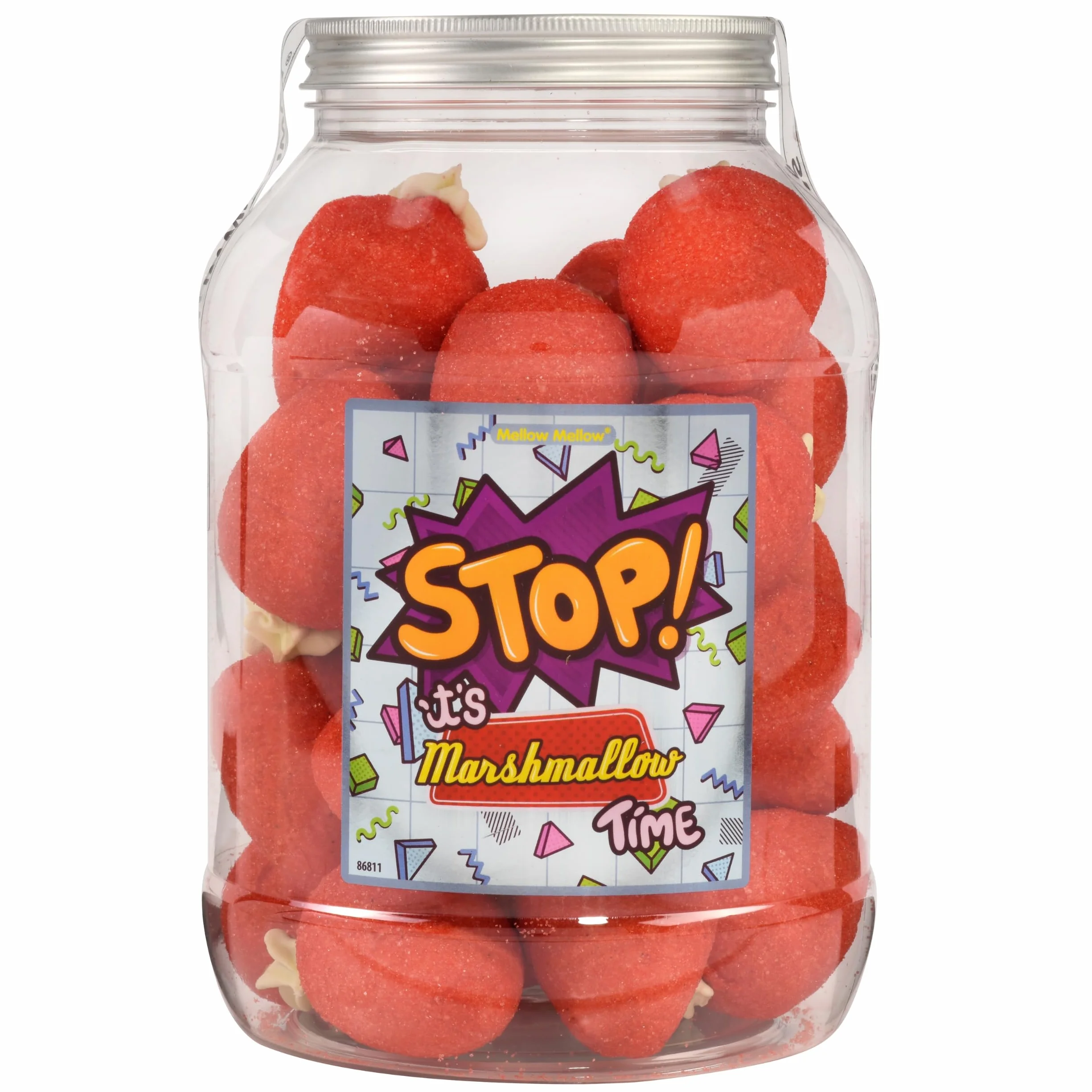 Mellow Mellow Riesenerdbeeren Marshmallow (500g) | Ideal für Desserts, Deko & Snacks | Fruchtig, Süß & Lecker