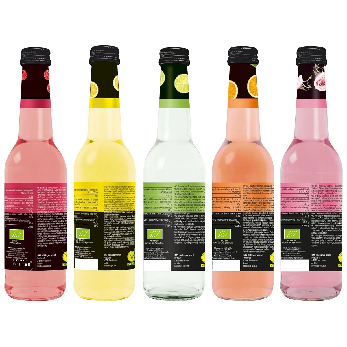 Höllinger Bio Organic No Alcohol Mixbox, 5 Sorten Spritz und Tonic, 5x330ml
