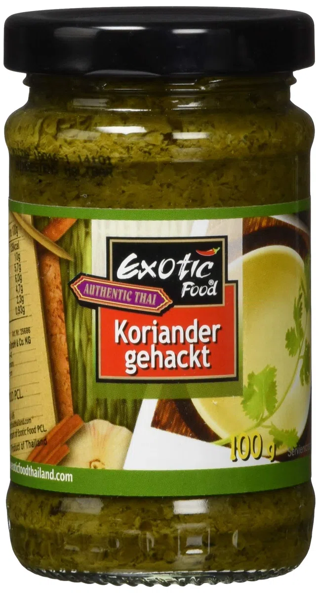 Exotic Food Koriander, gehackt, in Sojabohnenöl, 6er Pack (6 x 100 g)