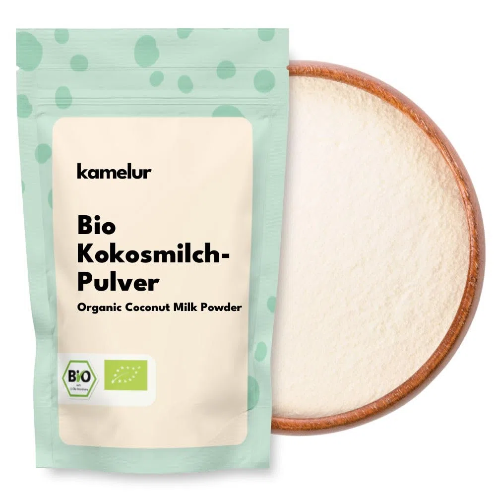 Kamelur Bio Kokosmilchpulver (1kg) - BIO Kokosnussmilchpulver aus kontrolliert biologischem Anbau