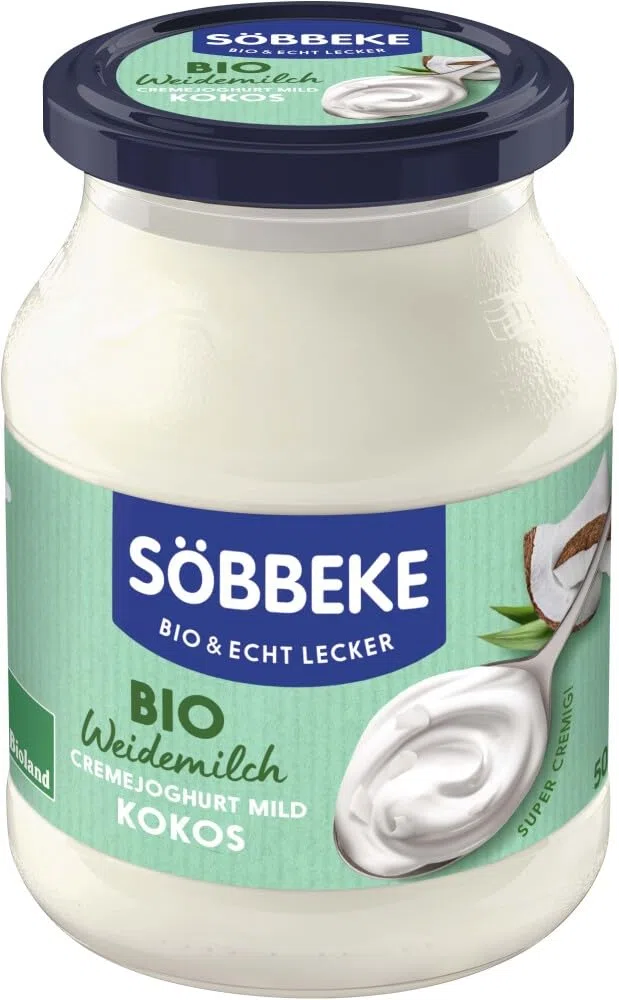 Bio Bio Weidemilch Joghurt mild Kokos 7,5% Fett 2 x 500 g