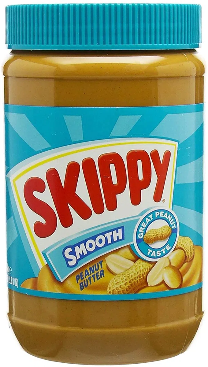 Skippy Smooth Erdnussbutter 1,13 kg - Cremige Konsistenz, 90% geröstete Erdnüsse, ohne Transfette, ideal für Snacks und Rezepte