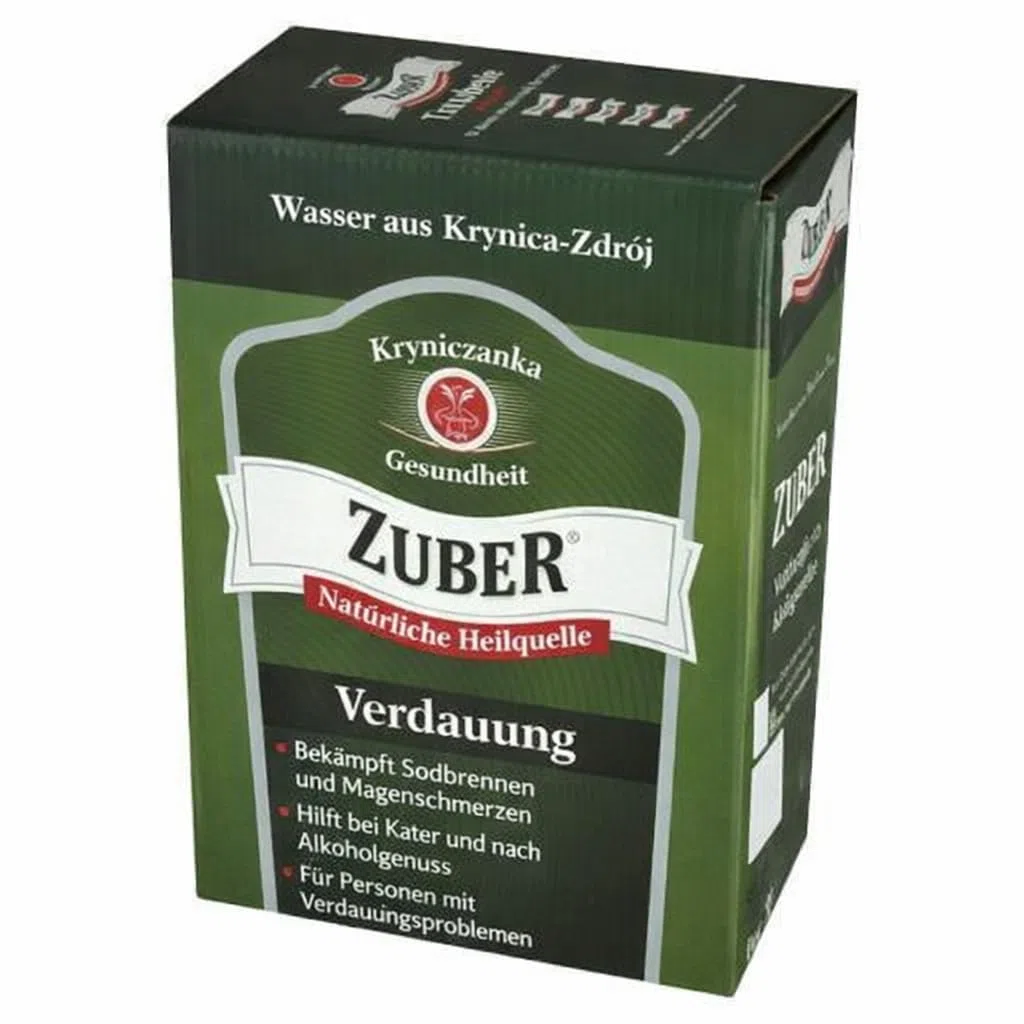 Zuber Premium Mineralwasser – Empfohlen bei Verdauungsbeschwerden, unterstützend bei Magen- und Zwölffingerdarmgeschwüren sowie bei Übersäuerung 3L
