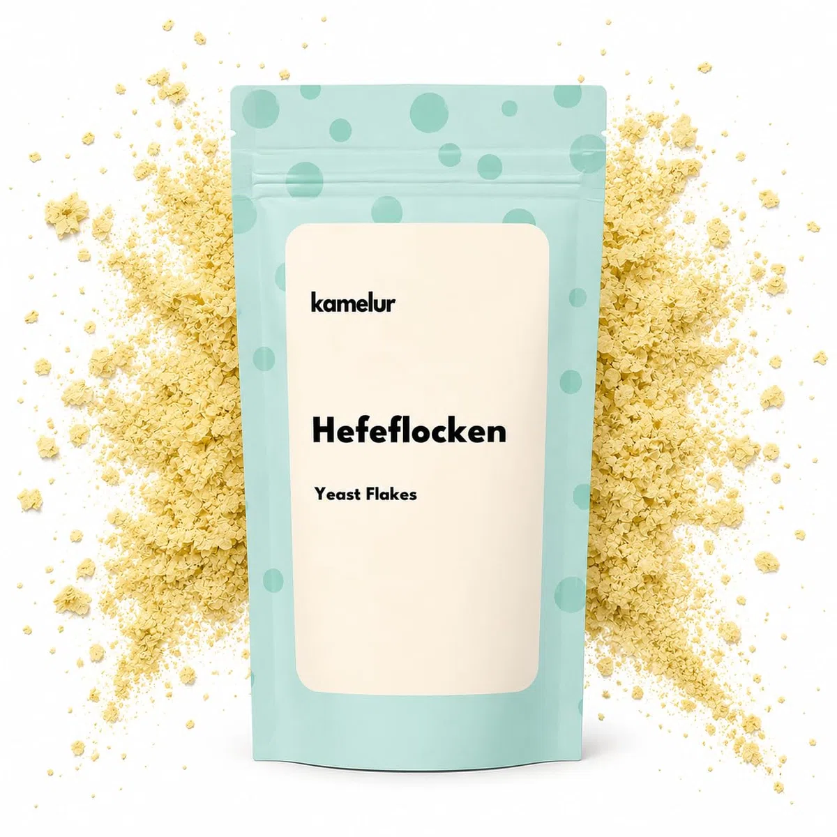 Kamelur Edel Hefeflocken 1kg – Nutritional Yeast Flakes – Vegan – Herzhaft Käseähnlicher Geschmack – Ideal für Pasta, Saucen & Salate