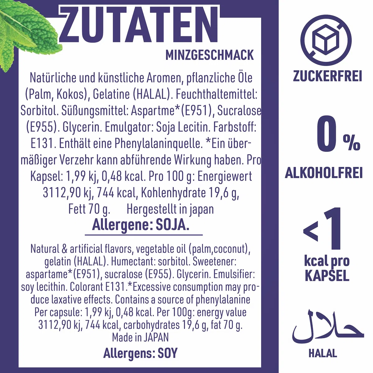 PaperMints CoolCaps – 4 Pack mit je 40 zuckerfreien Minzperlen – Für frischen Atem und gegen Mundgeruch – Schnelle Linderung bei Mundtrockenheit – Doppelte Wirkung – Insgesamt 160 Kapseln