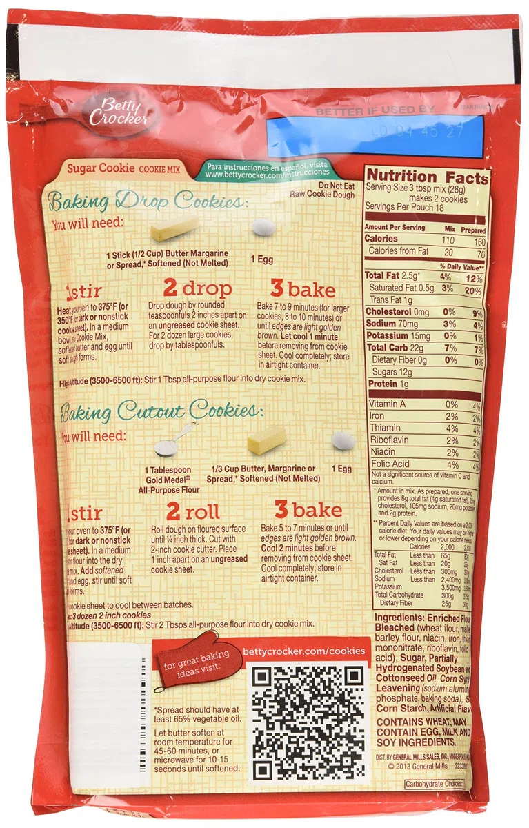 Betty Crocker Zuckerplätzchen Mischung 17.5Oz (2 Verpackungungen)