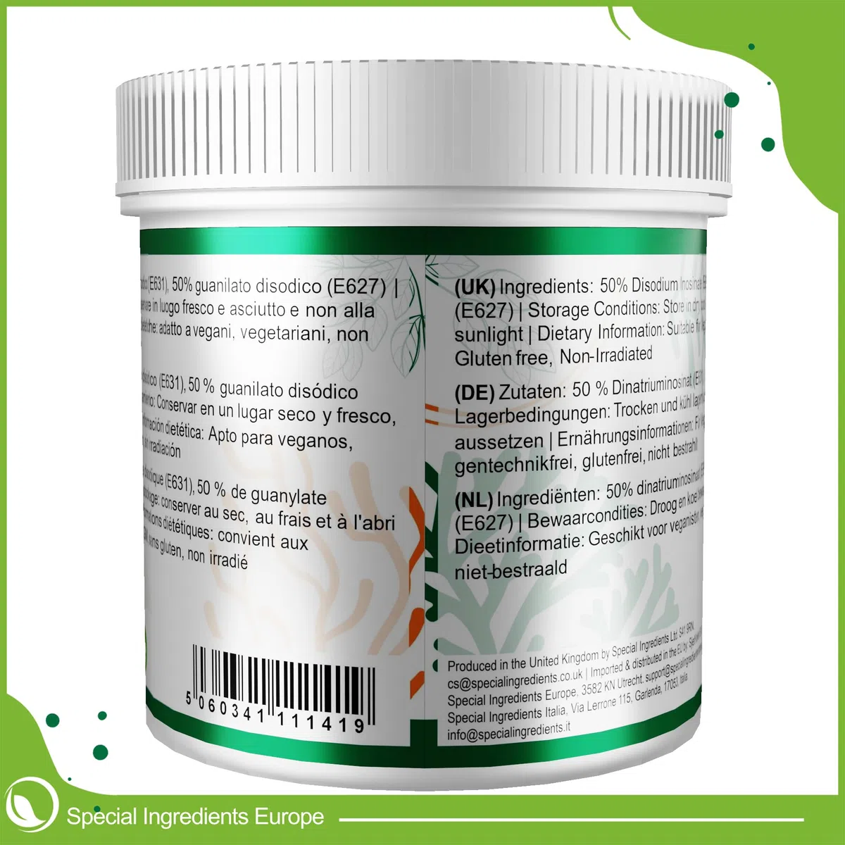 Special Ingredients Flavour Enhancer 100 g - Vegan Geschmacksverstärker für Saucen, Suppen & Marinaden, Pflanzlicher MSG-Ersatz, Glutenfrei, Nicht-GVO - Premium-Qualität