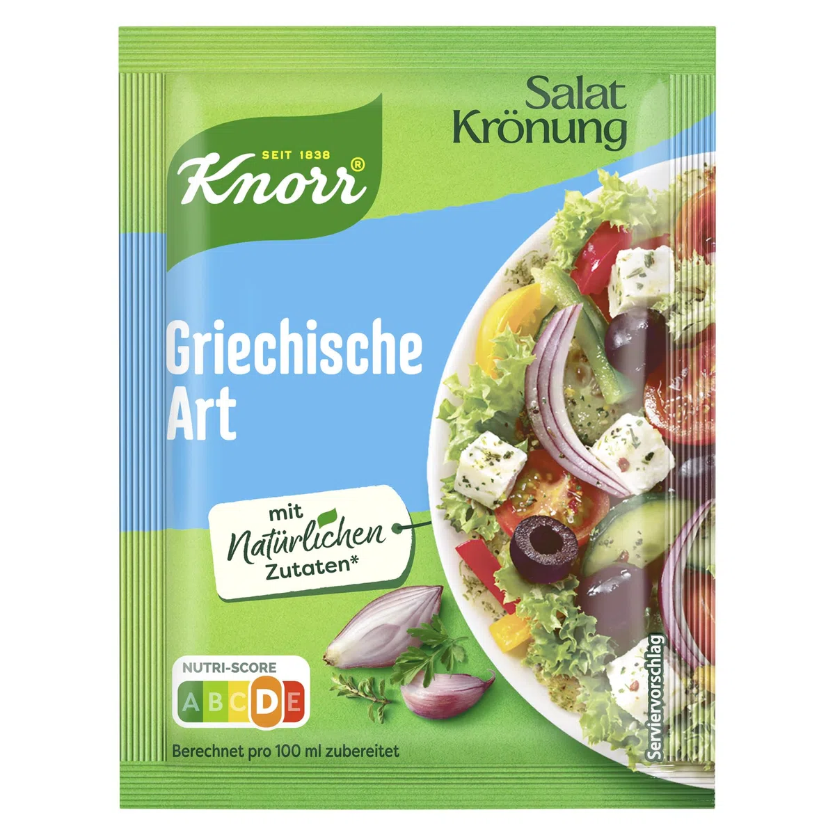Knorr Salatkrönung Griechische Art für leckeres Salatdressing mit natürlichen Zutaten* 15x 52 ml