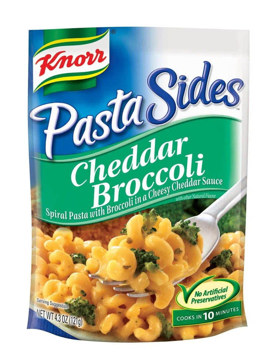 Knorr Nudelseiten: Cheddar Brokkoli (4 Stück) 122 ml Beutel