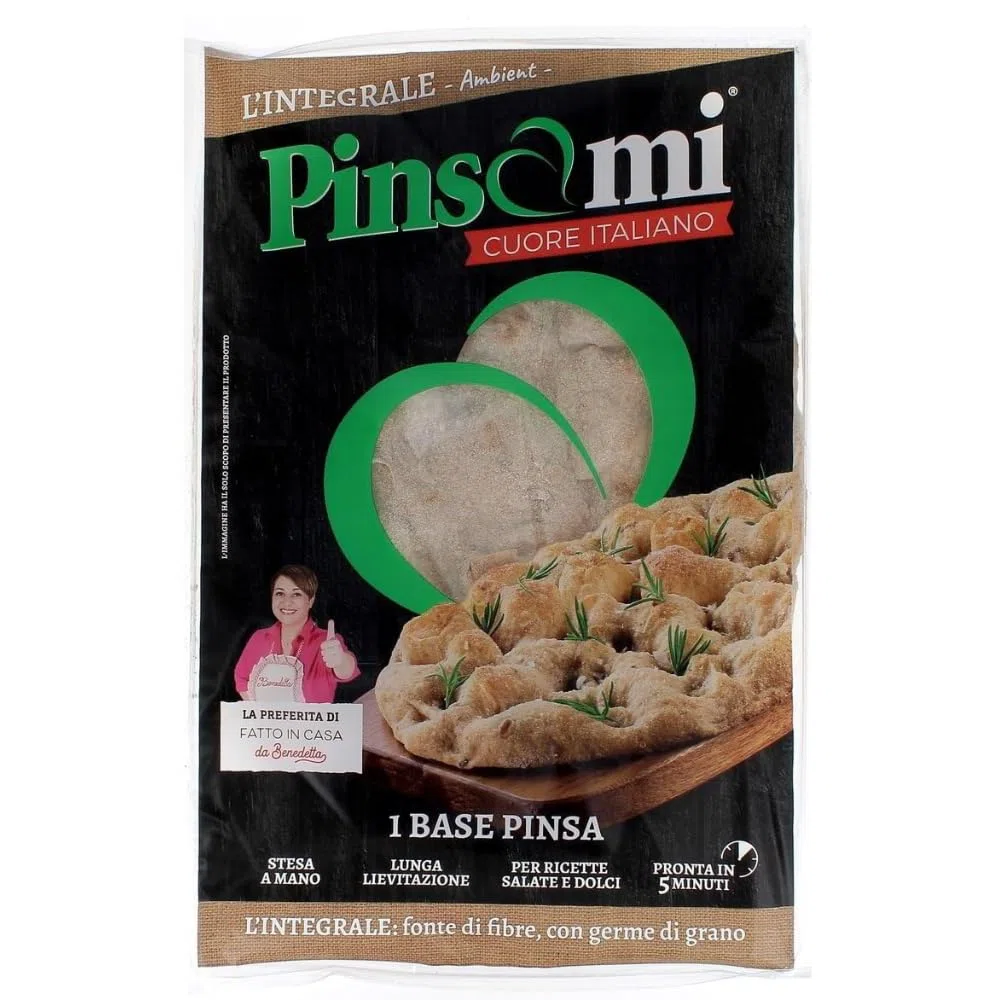 Italian Gourmet Bundle Vollkorn-Pinsa-Boden 3x 230g + Italian Gourmet Polpa Gratis – Italienische Pinsa Base Integrale, ballaststoffreich laut Verpackung, fertig in 5 Minuten, Vorrat 690g