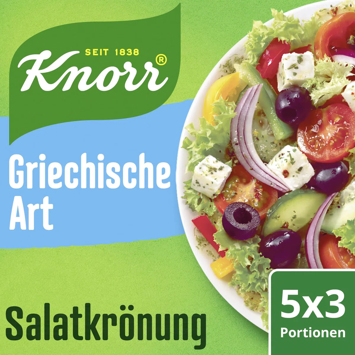 Knorr Salatkrönung Griechische Art für leckeres Salatdressing mit natürlichen Zutaten* 15x 52 ml