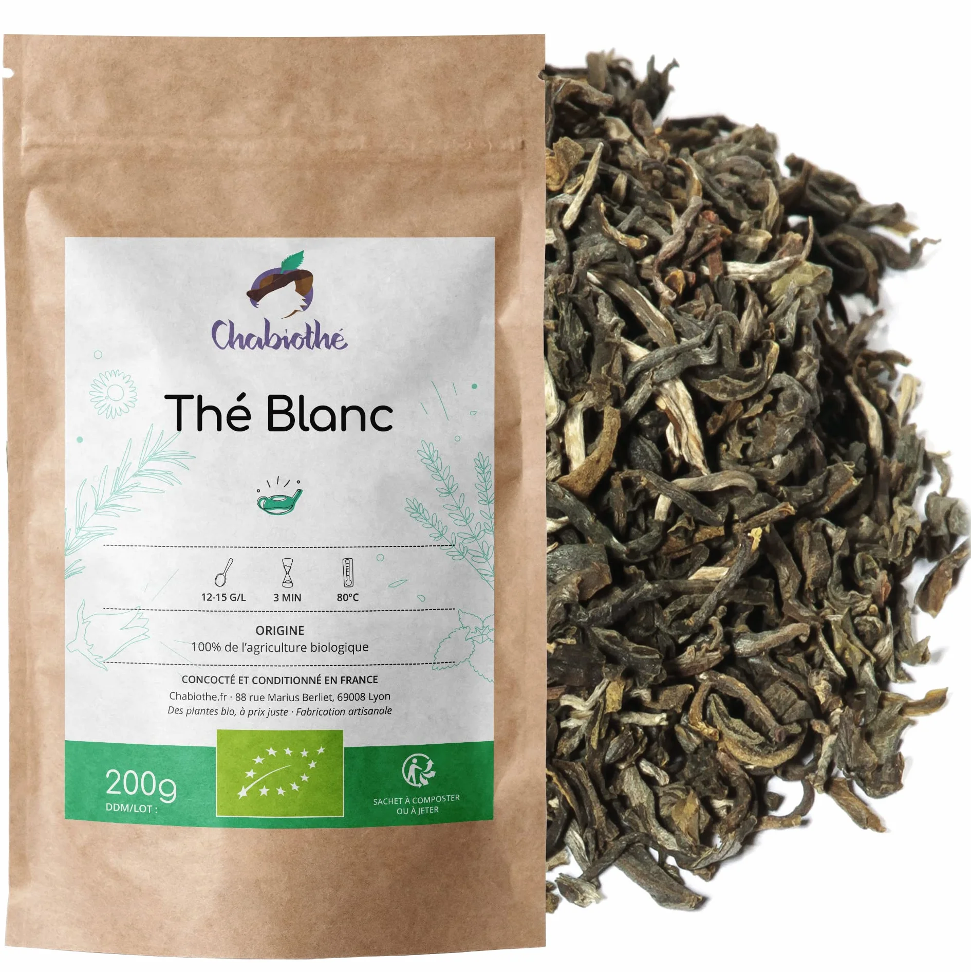 Bio Weisstee 200g - Chabiothé - Natürlicher Weisstee