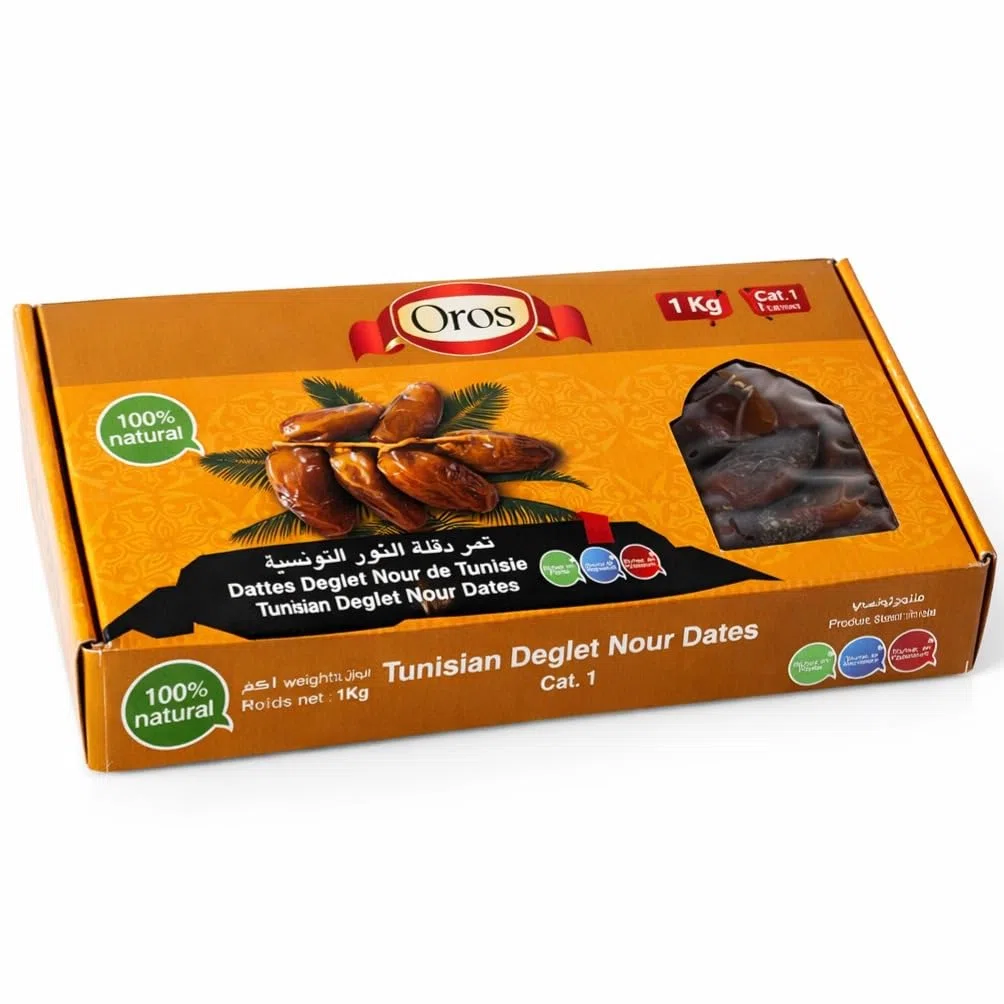 Deglet Nour Datteln aus Tunesien, 3 x 1kg | Neue Ernte 2025, Premium-Qualität, Natürlich Süß & Saftig, Ohne Zusatzstoffe, Vegan & Glutenfrei