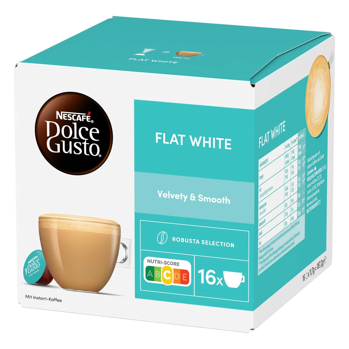 NESCAFÉ DOLCE GUSTO Flat White Kaffeekapseln (3 x 16 Kapseln)