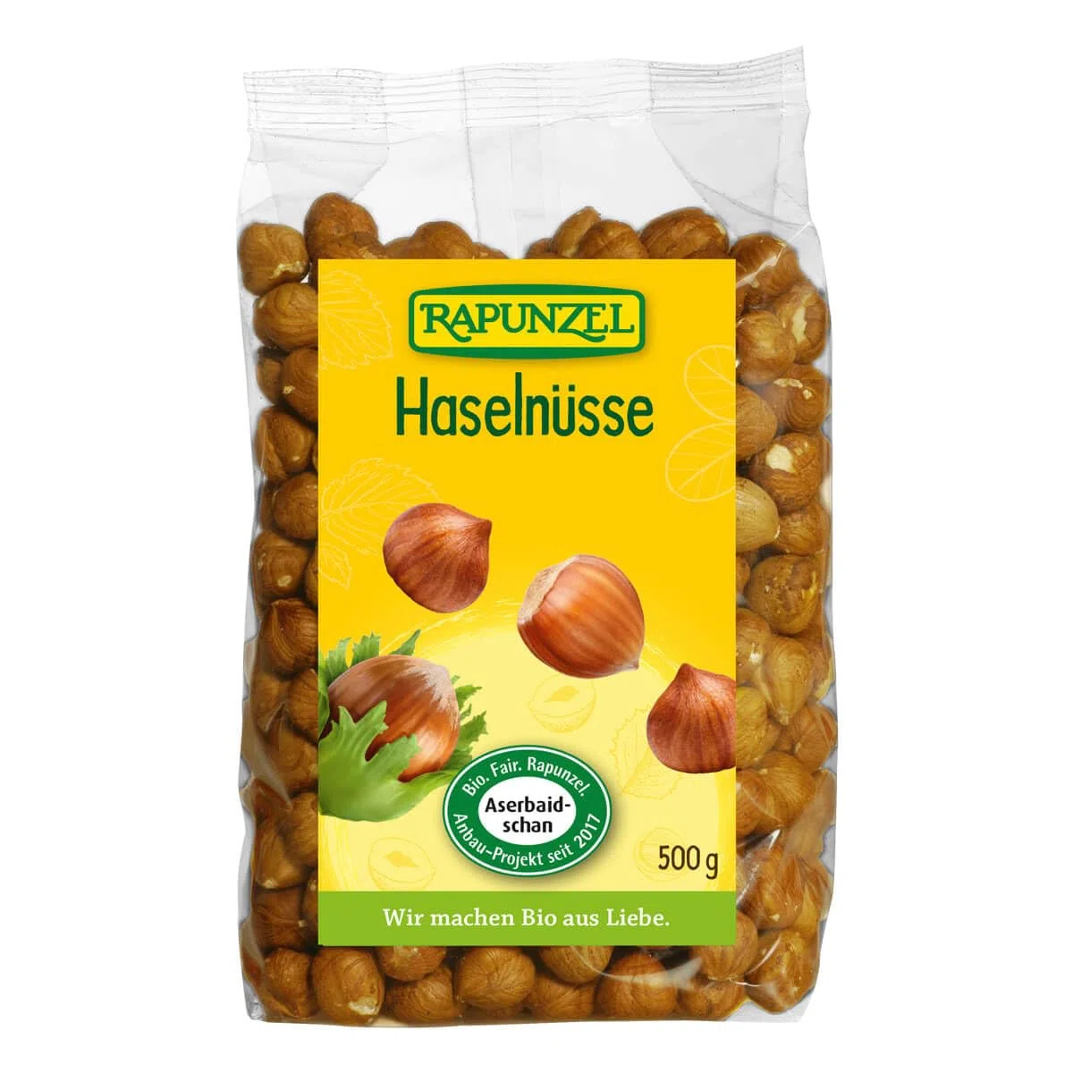 Rapunzel Haselnüsse, Projekt, 1er Pack (1 x 500 g) - Bio