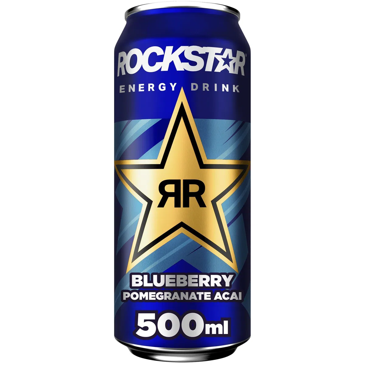 Rockstar Energy Drink Blueberry Geschmack - Koffeinhaltiges Erfrischungsgetränk für den Energie Kick, EINWEG (12 x 500ml) (Verpackungsdesign kann abweichen)