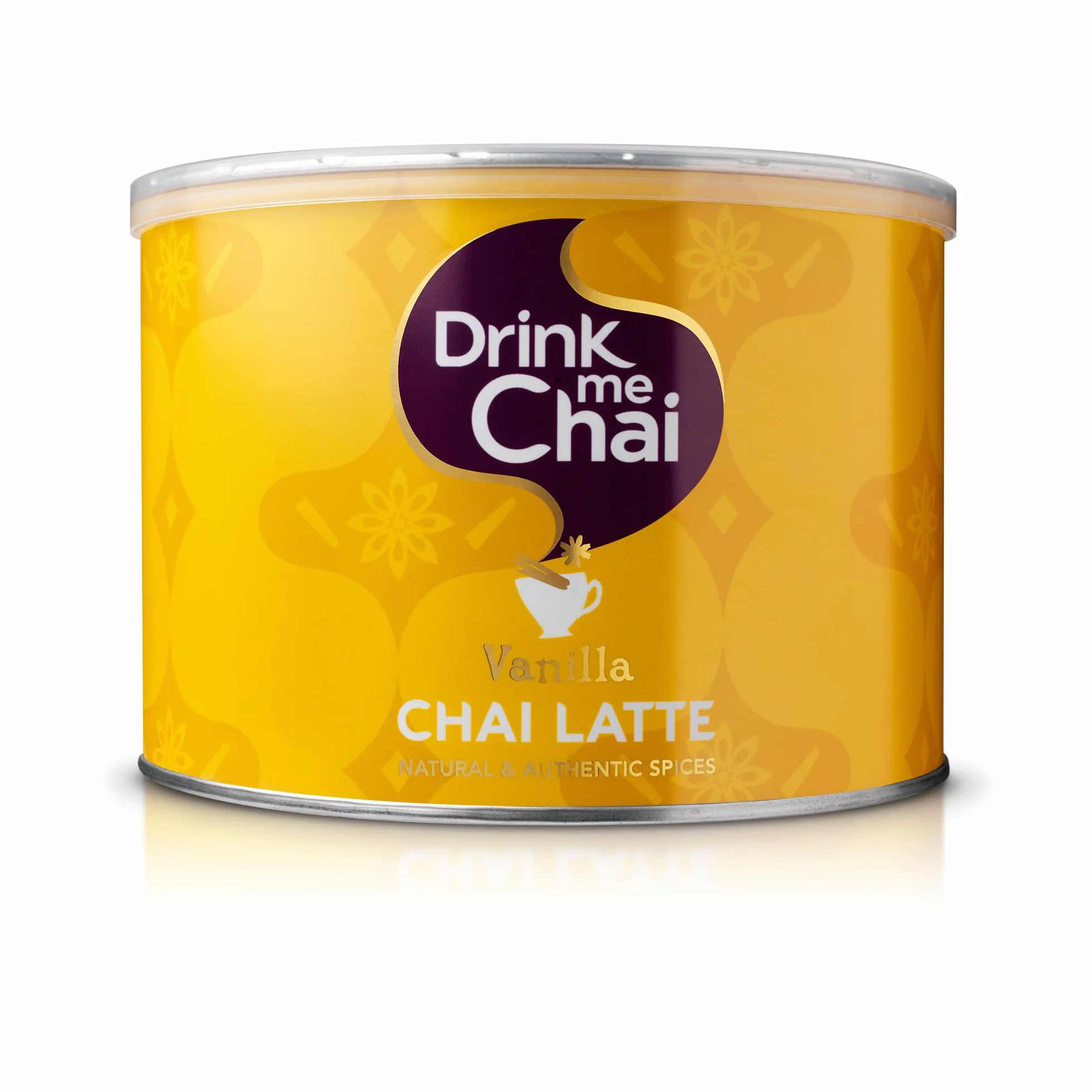 Drink me Chai Vanilla Chai Latte 1kg (1er Pack) - Einfach Wasser hinzufügen, Vanilla Chai Latte Pulver (50 Portionen)