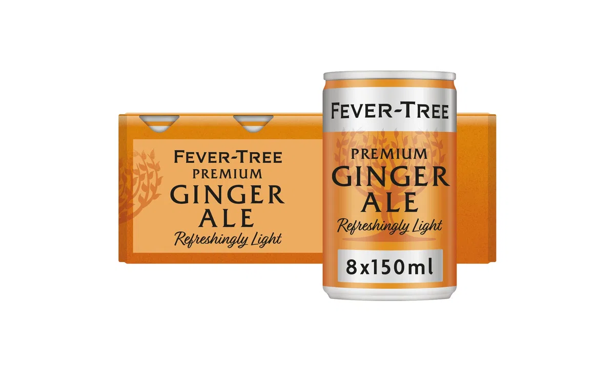 Fever-Tree Refreshingly Light Ginger Ale, 8 x 150ml