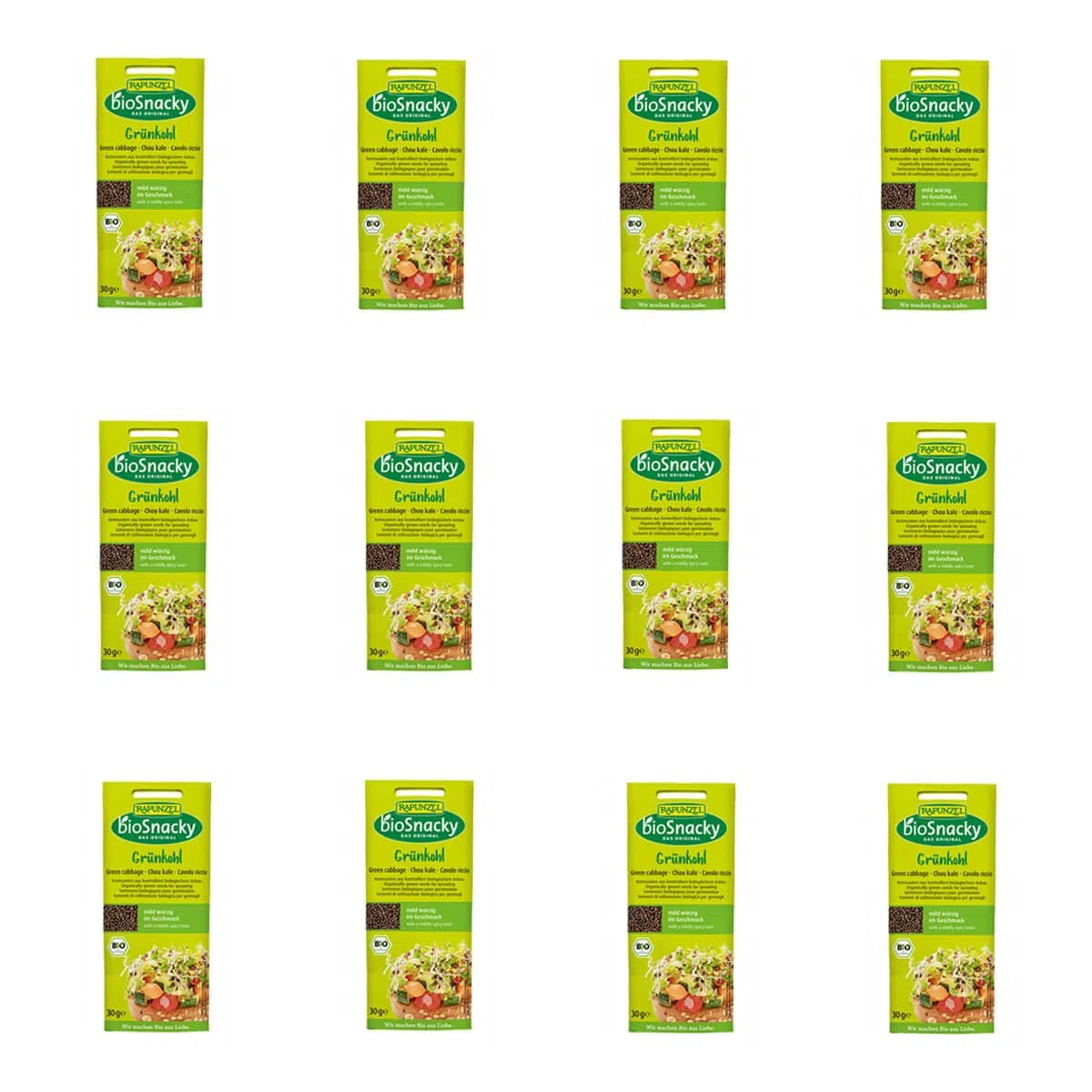 Rapunzel - Grünkohl bioSnacky - 30 g - 12er Pack
