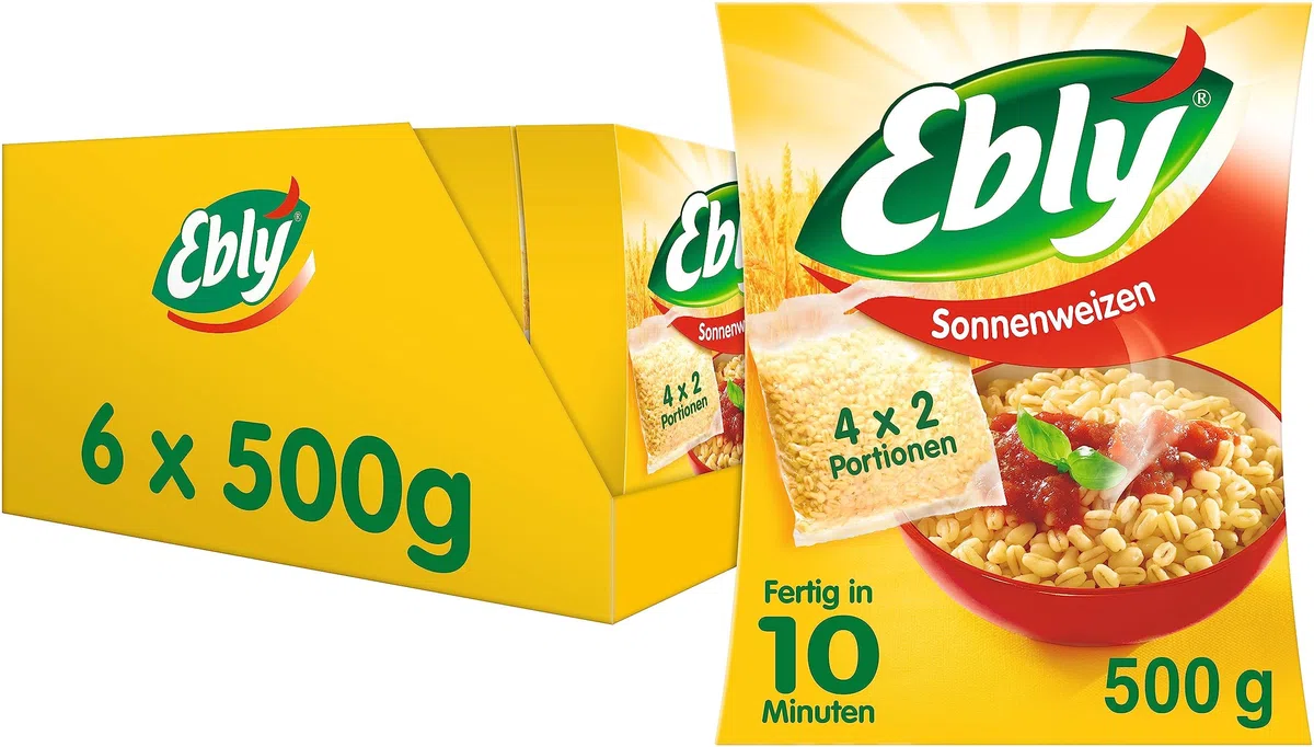 EBLY® Sonnenweizen Kochbeutel 10 Minuten 6x500g