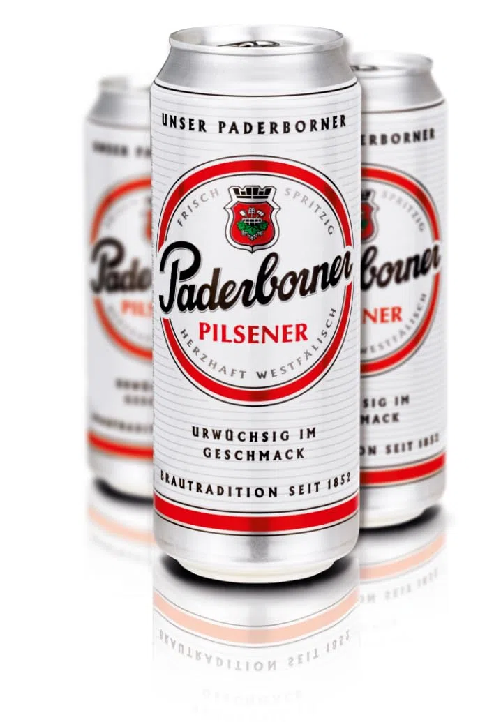 Paderborner Pilsener Bier, mild süffiges Pils, Dosenbier EINWEG (24 x 0.5 L Dose)