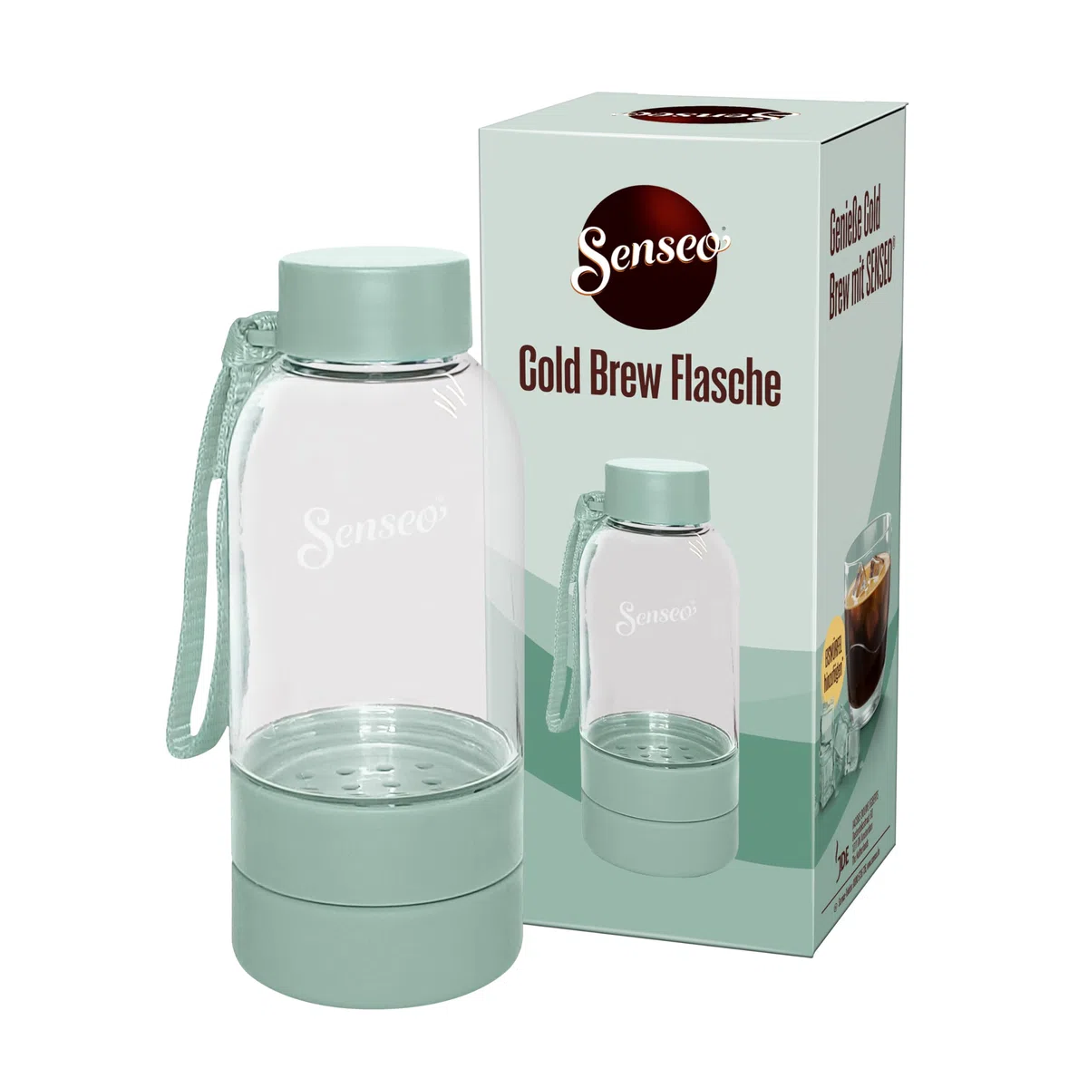 Senseo Cold Brew Flasche, kaltgebrühter Kaffee, für Eiskaffee, kompatibel mit Senseo Pads