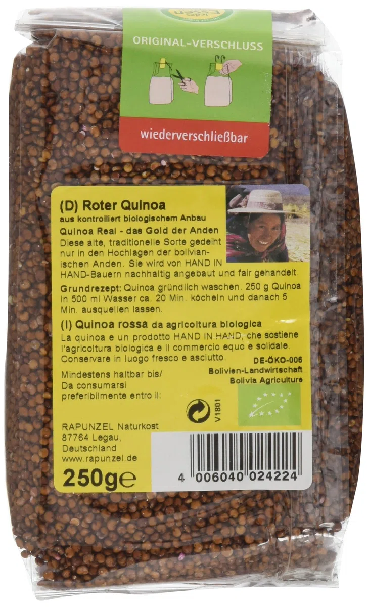 Rapunzel Quinoa rot HIH, 4er Pack (4 x 250 g) - Bio