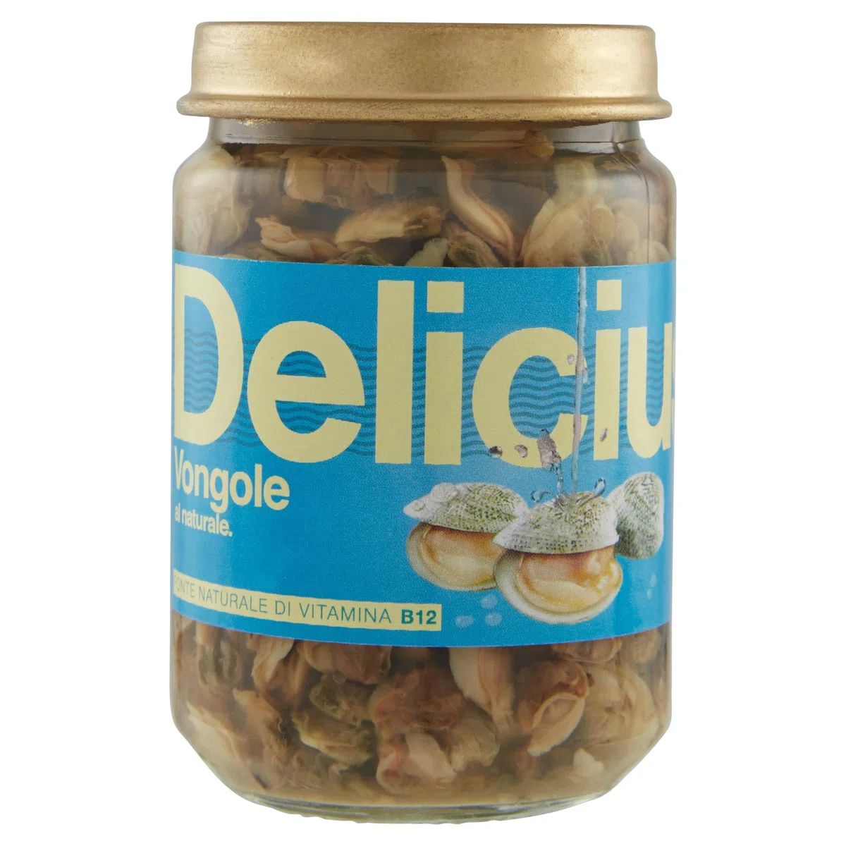 Delicius - Italienische Venusmuscheln (Vongole) geschält in natürlichen 130 gr