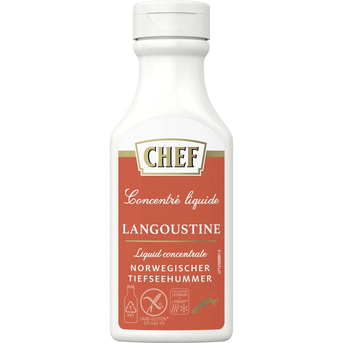 CHEF Flüssiges Konzentrat Norwegischer Tiefseehummer, Geschmacksboost für Aromatische Fischgerichte, 100% Natürlicher Geschmack, 1er Pack (1 x 200ml)