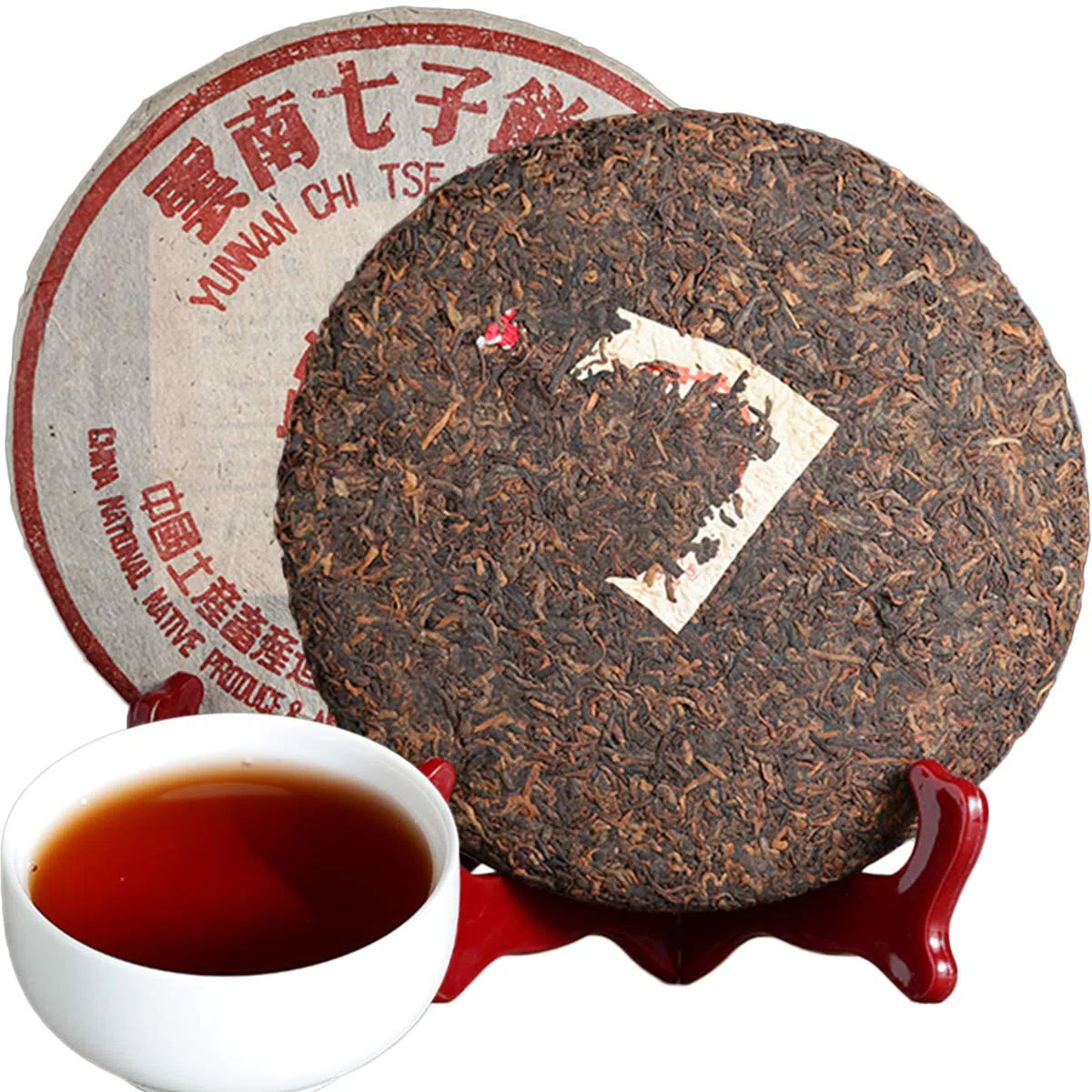Chinese pu-erh Tee Bestnote Yunnan Pu'er Tee Gesundheit Nahrung 357g (0.787LB) Tee Schwarzer Tee Puer Tee Chinesischer Tee Pu er Tee Reifer Tee Puerh Tee gesundes Essen Pu Erh Tee gekochter Tee