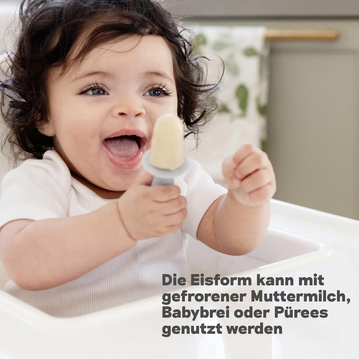 Tiny Pops für Babies Rouge – BPA-freie Silikon-Eisform mit Stiel, ideal für Beikost, gefrorene Muttermilch & Brei – Spülmaschinenfest, ab 4 Monaten