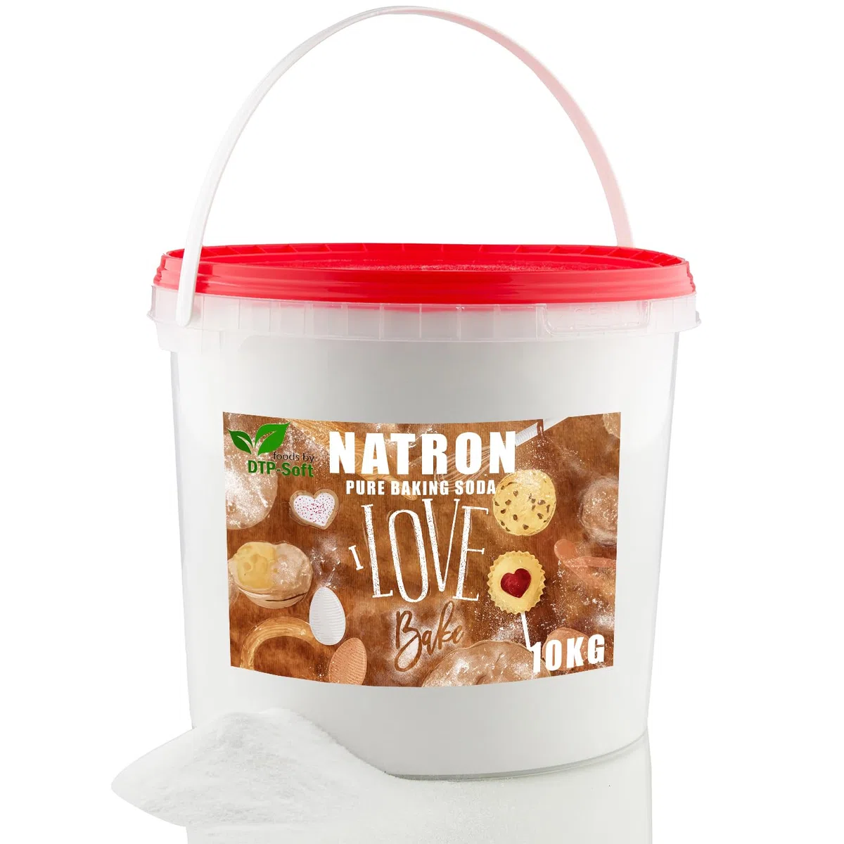Natriumhydrogencarbonat Baking Soda Natriumsalz| Natron E500 in Eimer TOP (10kg)